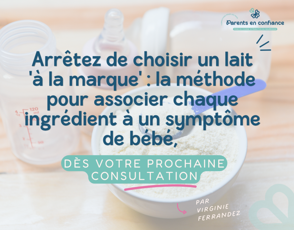 formation lait infantile
